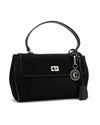 Suede Flap Satchel
