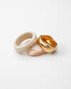 THE GILDED CREAM BANGLE SET