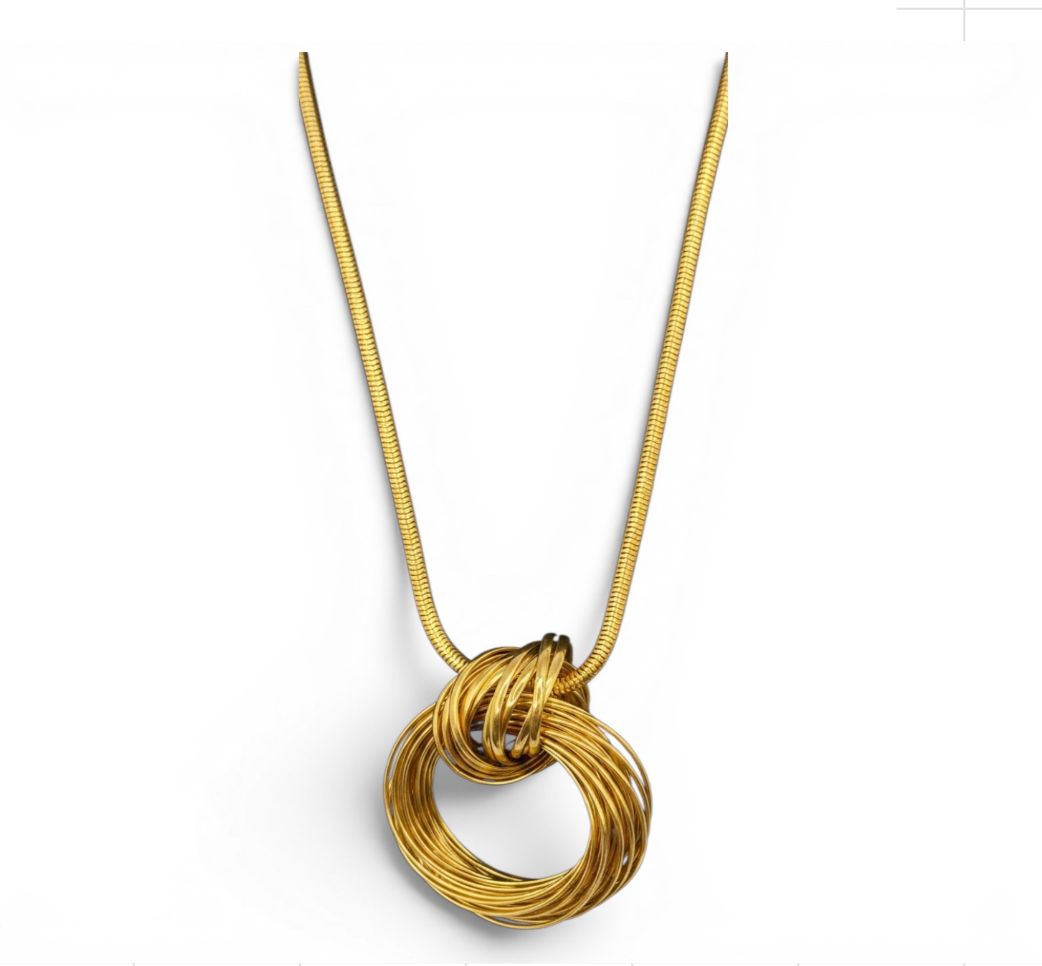 GILDED KNOT NECKLACE