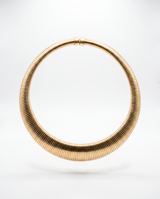GOLDEN CURVE COLLAR NECKLACE