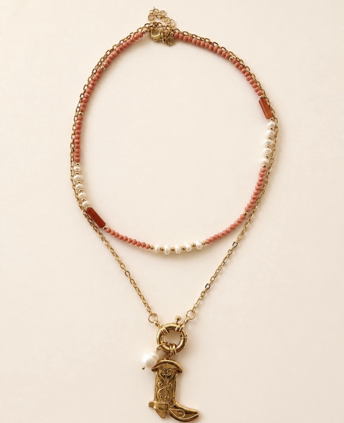 DESERT ROSE LAYERED NECKLACE