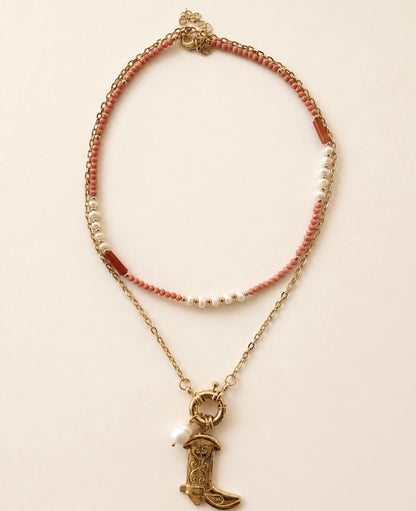 DESERT ROSE LAYERED NECKLACE