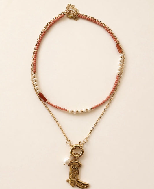 DESERT ROSE LAYERED NECKLACE