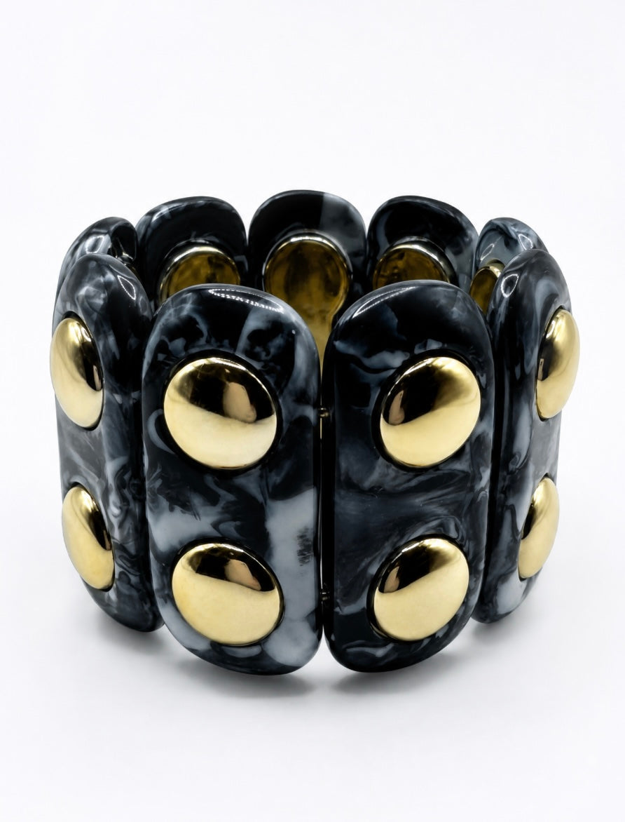 After Dark Studded Stretch Bracelet