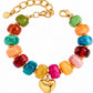 THE HEART OF GOLD BEADED BRACELET