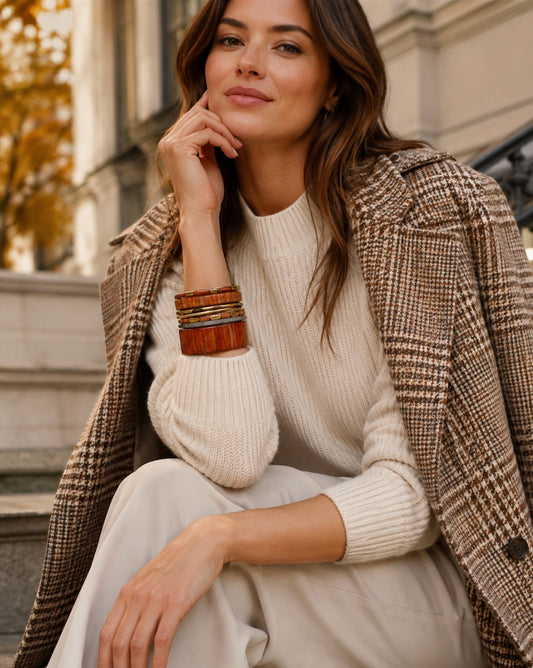 THE STACKED HOUR BANGLE SET