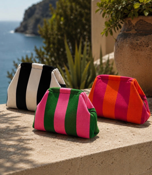 The Striped Woven "It Bag"