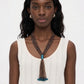 SUNSTONE TASSEL NECKLACE