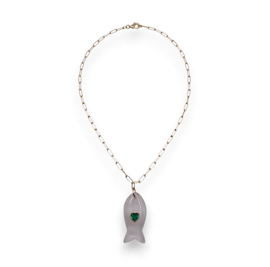 THE LUCIA FISH PENDANT NECKLACE