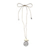PEBBLE AND LUCITE CORD NECKLACE