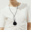 SKIPPING PEBBLE CORD NECKLACE
