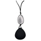 SKIPPING PEBBLE CORD NECKLACE